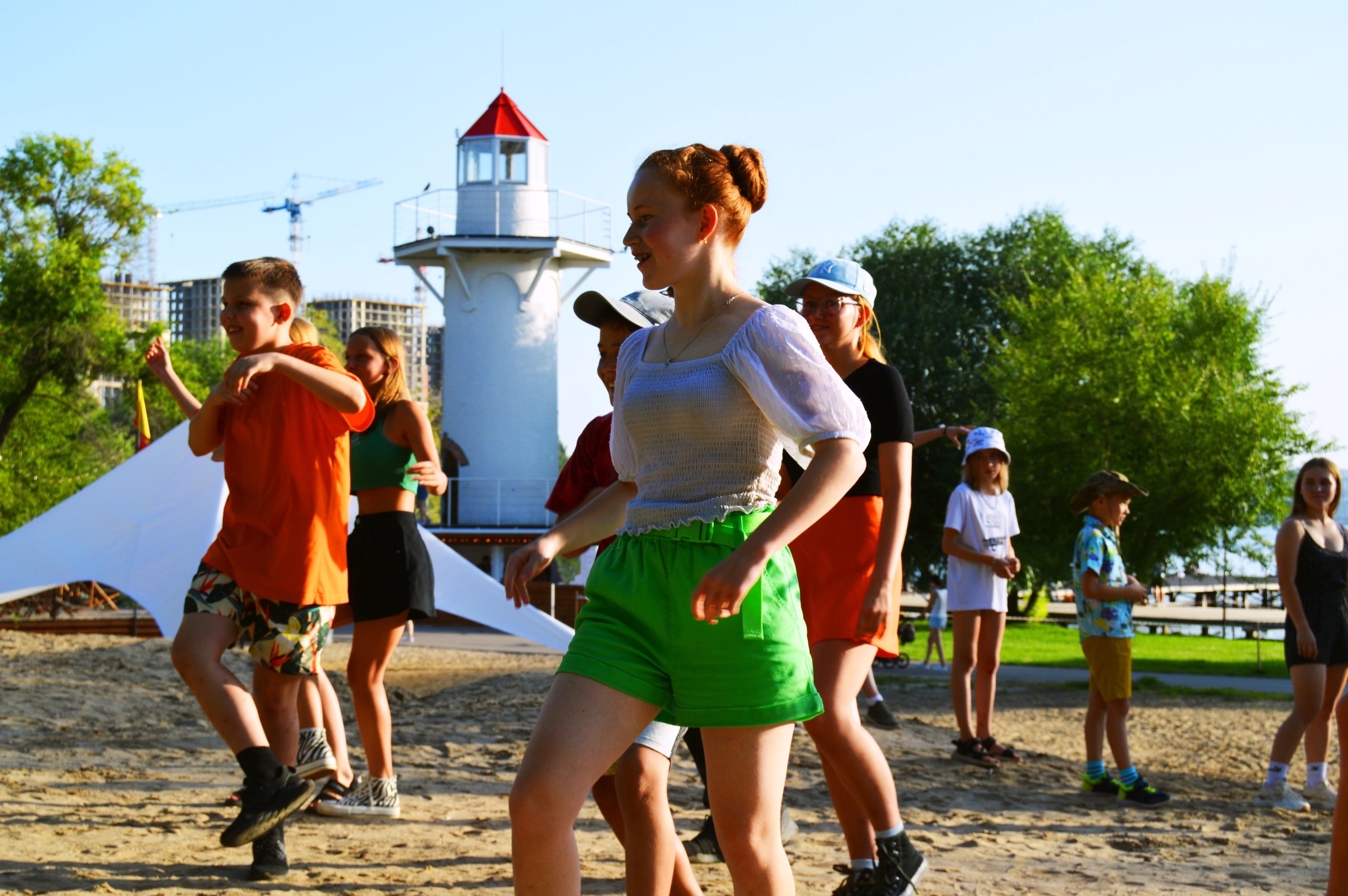 Разминка на пляже